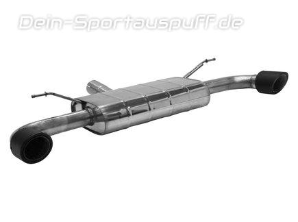 Bastuck Edelstahl Duplex Sportauspuff Ford Focus 4 ST EcoBoost je 100mm rund abgeschrägt aus Carbon