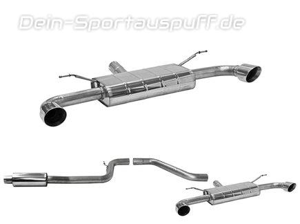 Bastuck Edelstahl Duplex Sportauspuff-Komplettanlage ab OPF Ford Focus 4 ST-Line je 100mm rund doppelwandig abgeschrägt