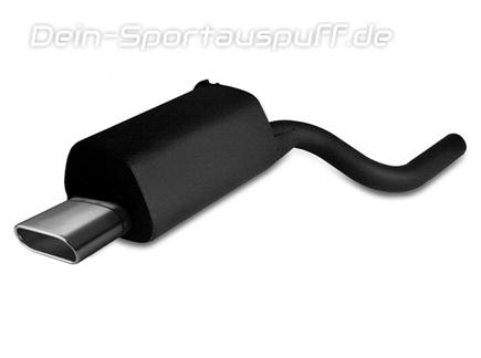 Ulter Sportauspuff BMW 5er E39 Lim. u. Touring 167x60mm flachoval eingerollt gerade mit Absorber