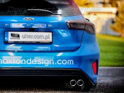 Ulter Sportauspuff Ford Focus 4 ST-Line 1.5l EcoBoost 2x70mm rund eingerollt abgeschrägt mit Absorber