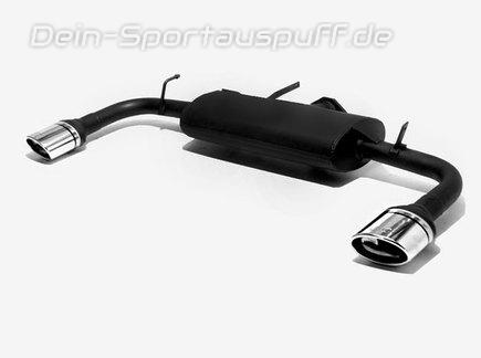 Ulter Duplex Sportauspuff Mitsubishi Lancer 8 Typ CYO 1.5l 1.8l je 120x80mm oval eingerollt abgeschrägt mit Absorber