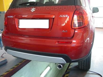 Ulter Sportauspuff Suzuki SX4 Typ GY 1.6l 80mm rund eingerollt gerade mit Absorber