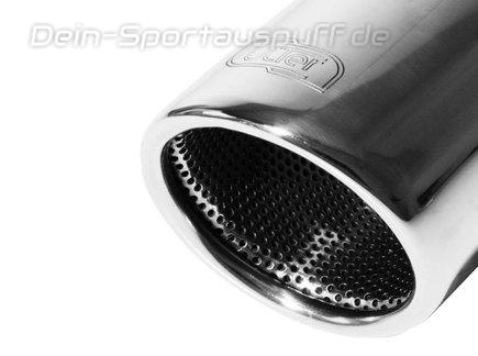 Ulter Sportauspuff Suzuki SX4 Typ GY 1.6l 70mm rund eingerollt abgeschrägt mit Absorber