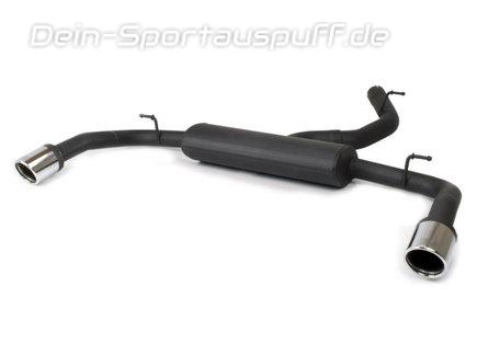 Ulter Duplex Sportauspuff Audi A3 8V Limousine 2.0l TFSI Quattro je 90mm rund eingerollt abgeschrägt mit Absorber