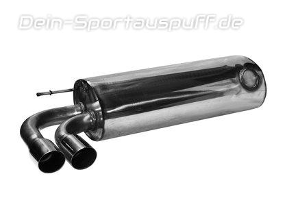 Bastuck Edelstahl Sportauspuff inkl. Verbindungsrohr BMW 1er F20 F21 114i 116i 118i 120i 2x76mm rund scharf abgeschrägt