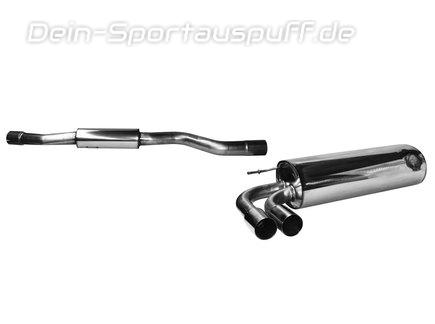 Bastuck Edelstahl Sportauspuff-Komplettanlage ab Kat BMW 1er F20 F21 125i Vor-Facelift 2x76mm rund scharf gerade