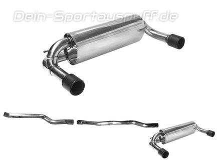 Bastuck Edelstahl Duplex Racing-Komplettanlage ab Kat mit Klappensteuerung BMW 1er F20 F21 125i Facelift ab 2015 je 90mm rund gerade aus Carbon