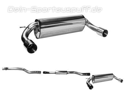 Bastuck Edelstahl Duplex Sportauspuff-Komplettanlage ab Kat BMW 1er F20 F21 M140i je 90mm rund doppelwandig gerade