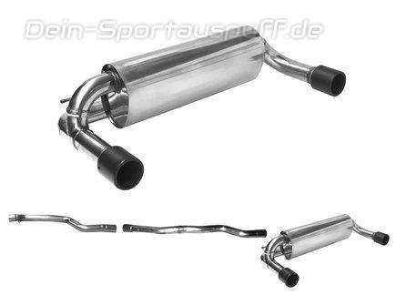 Bastuck Edelstahl Duplex Racing-Komplettanlage ab Kat mit Klappensteuerung BMW 1er F20 F21 M140i je 90mm rund gerade aus Carbon