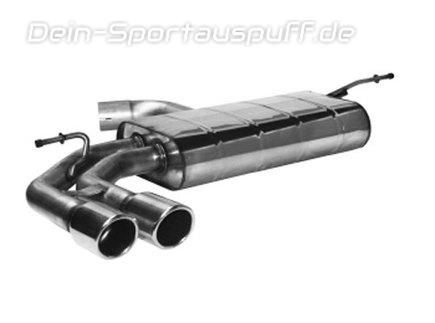 Bastuck Edelstahl Sportauspuff Audi A3 8V 3-Tür u. Sportback 2x76mm rund eingerollt abgeschrägt