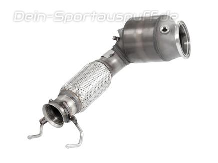 100% Edelstahl Sportauspuff passend für Mini Cooper F55-F56 1.5 136PS 2014-  1x102mm Racing - 66,36 EUR