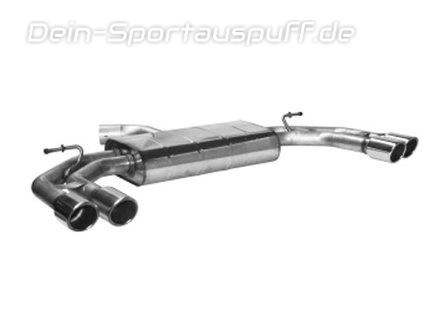 Bastuck Edelstahl Duplex Sportauspuff Audi A3 8V Limousine je 2x76mm rund eingerollt abgeschrägt