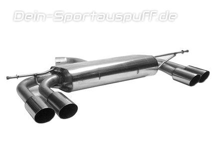 Bastuck Edelstahl Duplex Sportauspuff Audi A3 8V 3-Tür u. Sportback je 2x76mm rund doppelwandig abgeschrägt