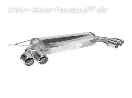 Bastuck Edelstahl Duplex Sportauspuff inkl. Verbindungsrohr BMW 3er E92 Coupe 335i 335d je 2x76mm rund eingerollt abgeschrägt