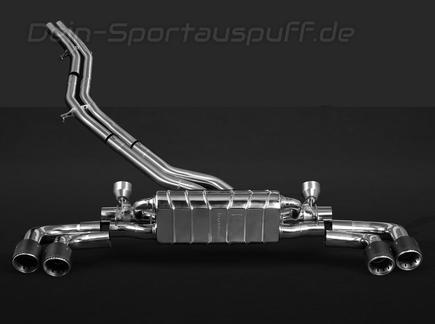 Capristo Edelstahl Racing-Komplettanlage ab VSD Porsche Cayenne 3 inkl. Coupe Typ 536