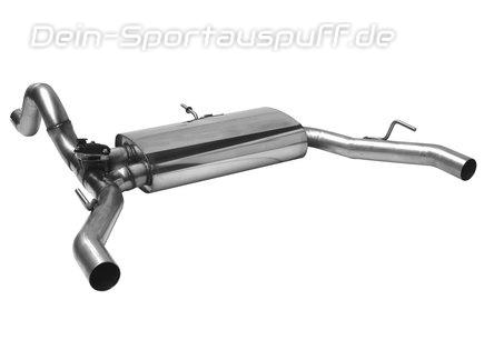 Bastuck Edelstahl Duplex Sportauspuff mit Klappensteuerung inkl. Adapter auf Serie Peugeot 308 GTI ab 2015 für originalen Endrohrausgang