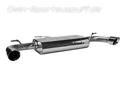 Bastuck Edelstahl Duplex Sportauspuff inkl. Adapter auf Serie VW Golf 7 GTI inkl. Clubsport je 90mm rund doppelwandig abgeschrägt