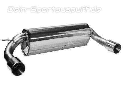 Bastuck Edelstahl Duplex Sportauspuff-Komplettanlage ab OPF BMW 1er F20 F21 125i Facelift ab 2015 (Mod. mit OPF) je 90mm rund doppelwandig gerade