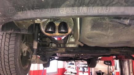 Fox Edelstahl Racing-Komplettanlage ab Kat. Skoda Rapid 2x55mm Dieseloptik