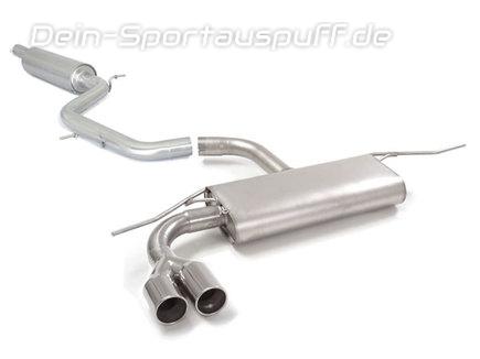 Ragazzon Edelstahl Sportauspuff-Komplettanlage ab OPF Audi A3 8V Facelift 35 TFSI 2x80mm rund eingerollt gerade