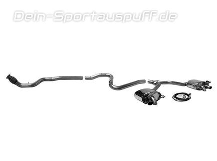 Bastuck Edelstahl Duplex Racing-Komplettanlage mit Klappensteuerung ab OPF Audi A5 F5 Facelift TFSI (Mod. mit OPF) für originalen Endrohrausgang