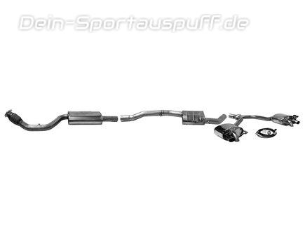 BASTUCK Duplex Sportauspuff inkl. Zubehör Audi A4 B9 A5 F5 TFSI