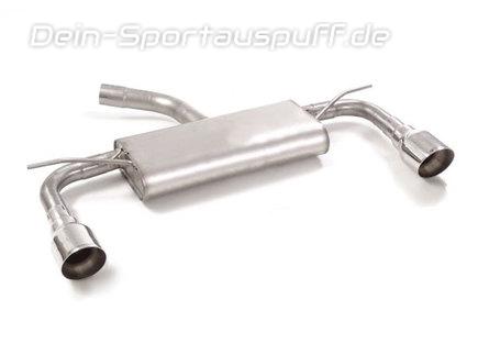 Ragazzon Edelstahl Duplex Sportauspuff VW Golf 7 Facelift 1.0l TSI 1.6l TDI (Mod. ohne AdBlue) je 102mm rund eingerollt abgeschrägt