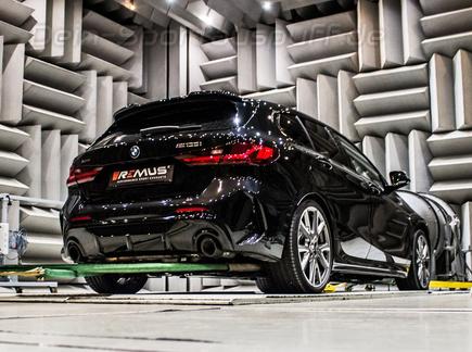 Remus Edelstahl Duplex Sportauspuff-Komplettanlage ab OPF BMW 1er F40 M135i inkl. Endrohrsatz nach Wahl