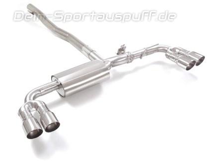 Ragazzon Edelstahl Duplex Sportauspuff-Komplettanlage ab OPF Mercedes A-Klasse W177 A35 AMG ab 2018 je 2x90mm rund doppelwandig abgeschrägt
