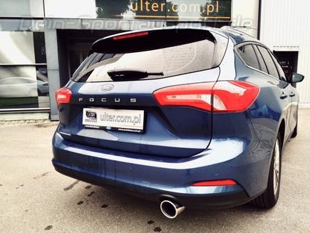 Ulter Sportauspuff Ford Focus 4 Turnier 1.5l EcoBoost 100mm rund eingerollt abgeschrägt mit Absorber