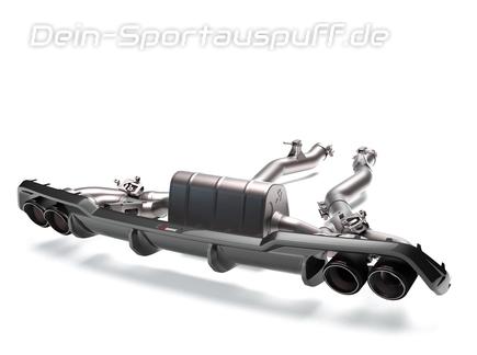 Akrapovic Slip-On Line Titan Duplex Sportauspuff BMW M8 Gran Coupe inkl. Competition F93 je 2x rund abgeschrägt aus Carbon