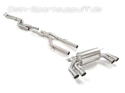 Ragazzon Edelstahl Duplex Racing-Komplettanlage ab Kat inkl. 200-Zeller Kats anstelle des OPF BMW M2 Competition inkl. CS F87N je 2x90mm rund doppelwandig abgeschrägt