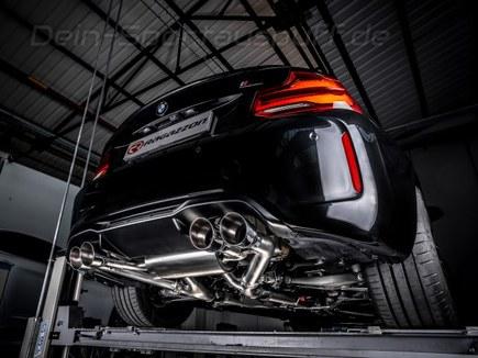 Ragazzon Edelstahl Duplex Sportauspuff-Komplettanlage ab OPF BMW M2 Competition inkl. CS F87N je 2x90mm rund doppelwandig abgeschrägt