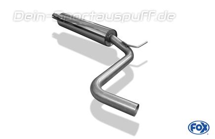 FOX Edelstahl Vorschalldämpfer Seat Leon 5F ST 1.5l TSI (Mod. mit Starrachse)