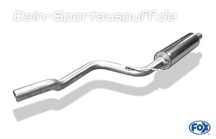 FOX Edelstahl Vorschalldämpfer Seat Leon 5F ST 2.0l TSI