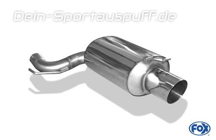 Fox Edelstahl Racing-Komplettanlage ab Kat Mitsubishi Lancer Evolution VIII - Evo 8 129mm rund scharf abgeschrägt