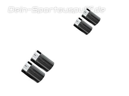 Eisenmann Edelstahl Duplex Racing-Komplettanlage ab Kat BMW 3er G20 und G21 M340i xDrive je 2x90mm rund schräg Carbon