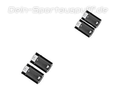Eisenmann Edelstahl Duplex Racing-Komplettanlage ab Kat BMW 3er G20 und G21 M340i xDrive je 2x90mm rund scharf gerade Carbon
