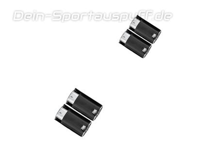 Eisenmann Edelstahl Duplex Racing-Komplettanlage ab Kat BMW 3er G20 und G21 M340i xDrive je 2x90mm rund scharf gerade Aluminium schwarz eloxiert