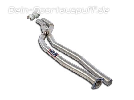 Supersprint Edelstahl Verbindungsrohr inkl. X-Pipe + Adapter auf Serie BMW 6er E24 (ab Bj. 1987)