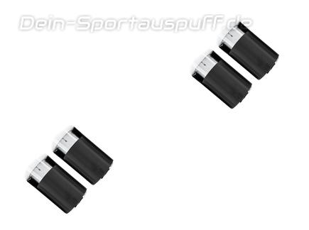 Eisenmann Edelstahl Duplex Racing-Komplettanlage ab OPF BMW Z4 G29 M40i sDrive je 2x90mm rund schräg Aluminium schwarz eloxiert