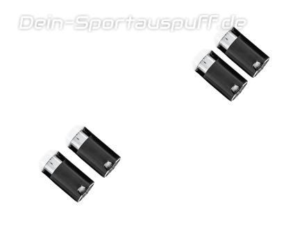 Eisenmann Edelstahl Duplex Racing-Komplettanlage ab OPF BMW Z4 G29 M40i sDrive je 2x90mm rund scharf gerade Aluminium schwarz eloxiert