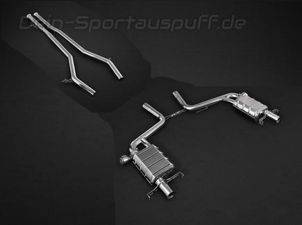 Capristo Edelstahl Duplex Sportauspuff-Komplettanlage ab Kat Mercedes S-Klasse W222 Typ C217 Coupe S500 und S63 AMG