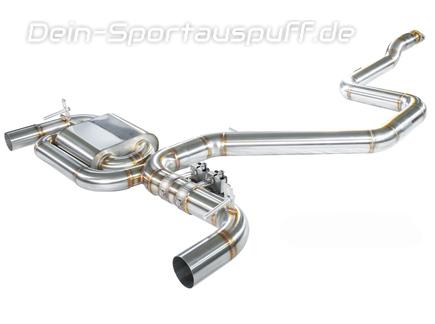 Hurricane V2 Edelstahl Duplex Sportauspuff-Komplettanlage ab OPF mit Klappensteuerung Ø89mm Hyundai I30N inkl. Performance Schrägheck Typ PD