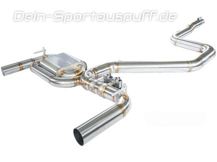 Hurricane V2 Edelstahl Duplex Sportauspuff-Komplettanlage ab Kat mit Klappensteuerung Ø89mm Hyundai I30N inkl. Performance Fastback Typ PD inkl. Endrohrsatz nach Wahl
