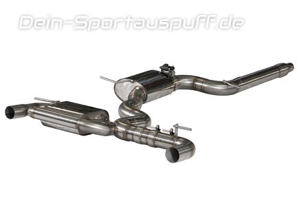 Hurricane V3 Edelstahl Duplex Sportauspuff-Komplettanlage ab Kat mit Klappensteuerung Ø89mm VW Golf 7 GTI Facelift 230PS inkl. Endrohrsatz nach Wahl