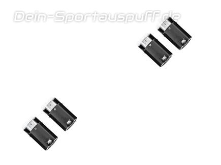 Eisenmann Edelstahl Duplex Sportauspuff BMW M850i G14 Cabrio G15 Coupe je 2x90mm rund aus Carbon