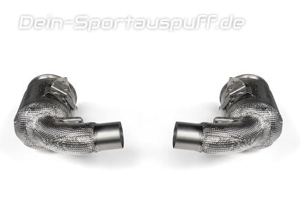 Akrapovic Link Pipe Edelstahl Sport-Kat Porsche 911 992 Turbo und Turbo S