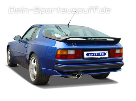 Bastuck Edelstahl Komplettanlage ab Kat mit Klappensteuerung Porsche 924 Turbo Bj. 1981-1991 120x80mm oval