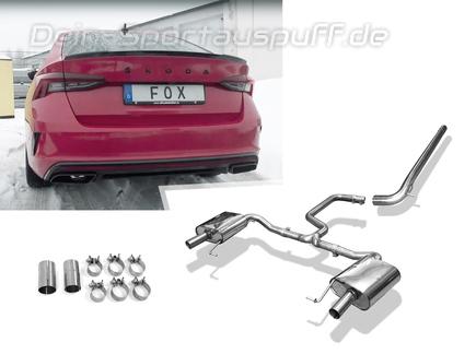 FOX Edelstahl Racing-Komplettanlage ab OPF Skoda Octavia RS TSI Typ NX